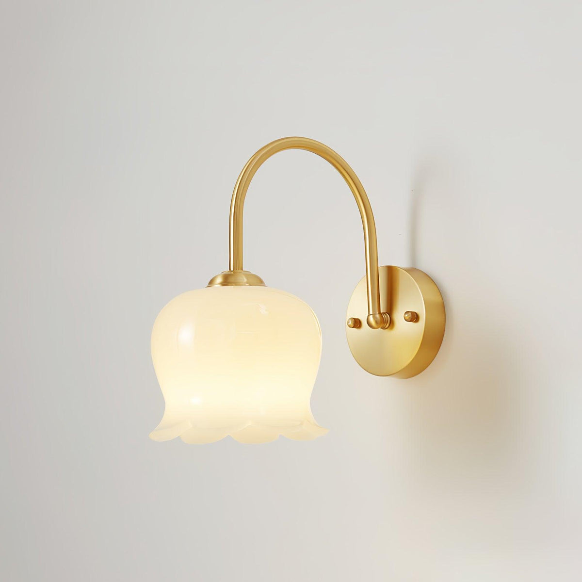 Avcarora aplique de pared Premium nórdico de latón y vidrio