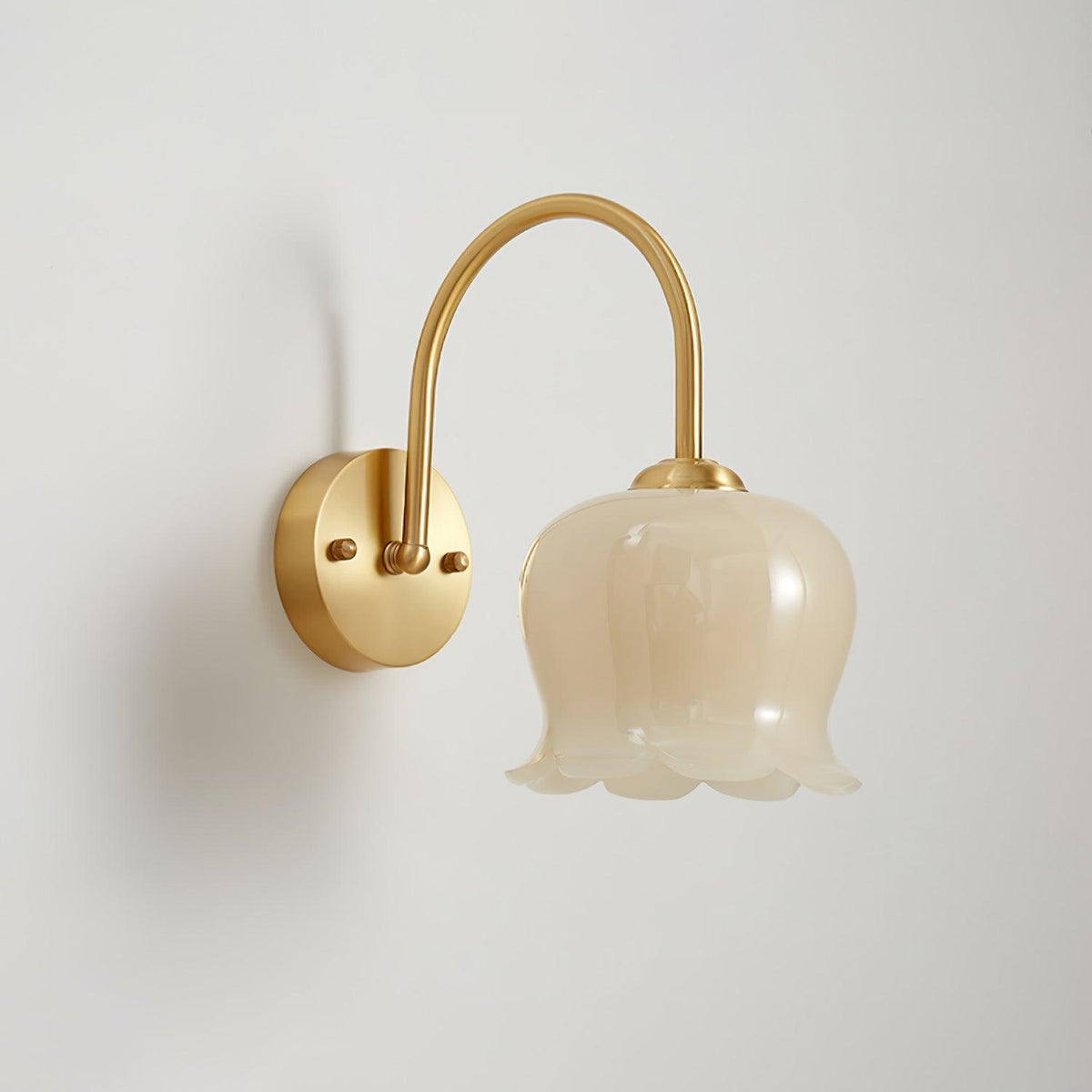 Avcarora aplique de pared Premium nórdico de latón y vidrio