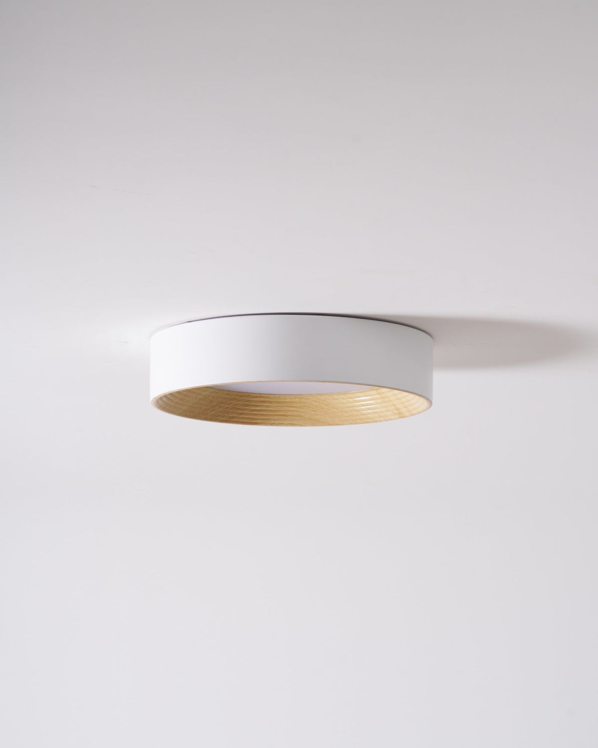 Elvirelle lámpara de techo anillo de madera minimalista regulable