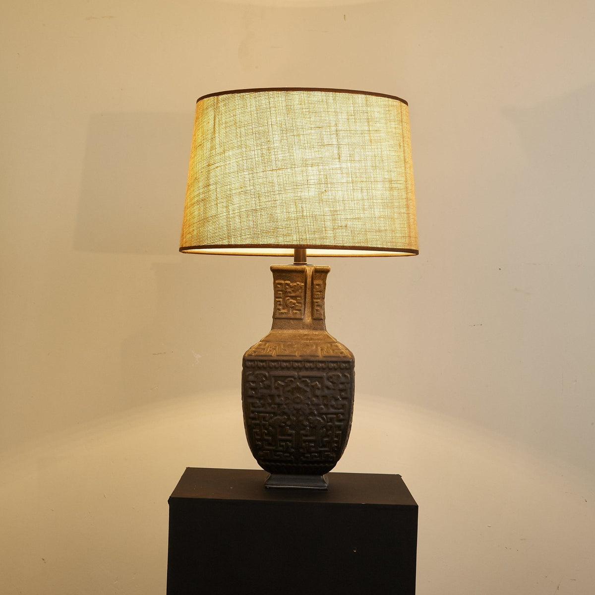 Echo lámpara de mesa vintage de tejido