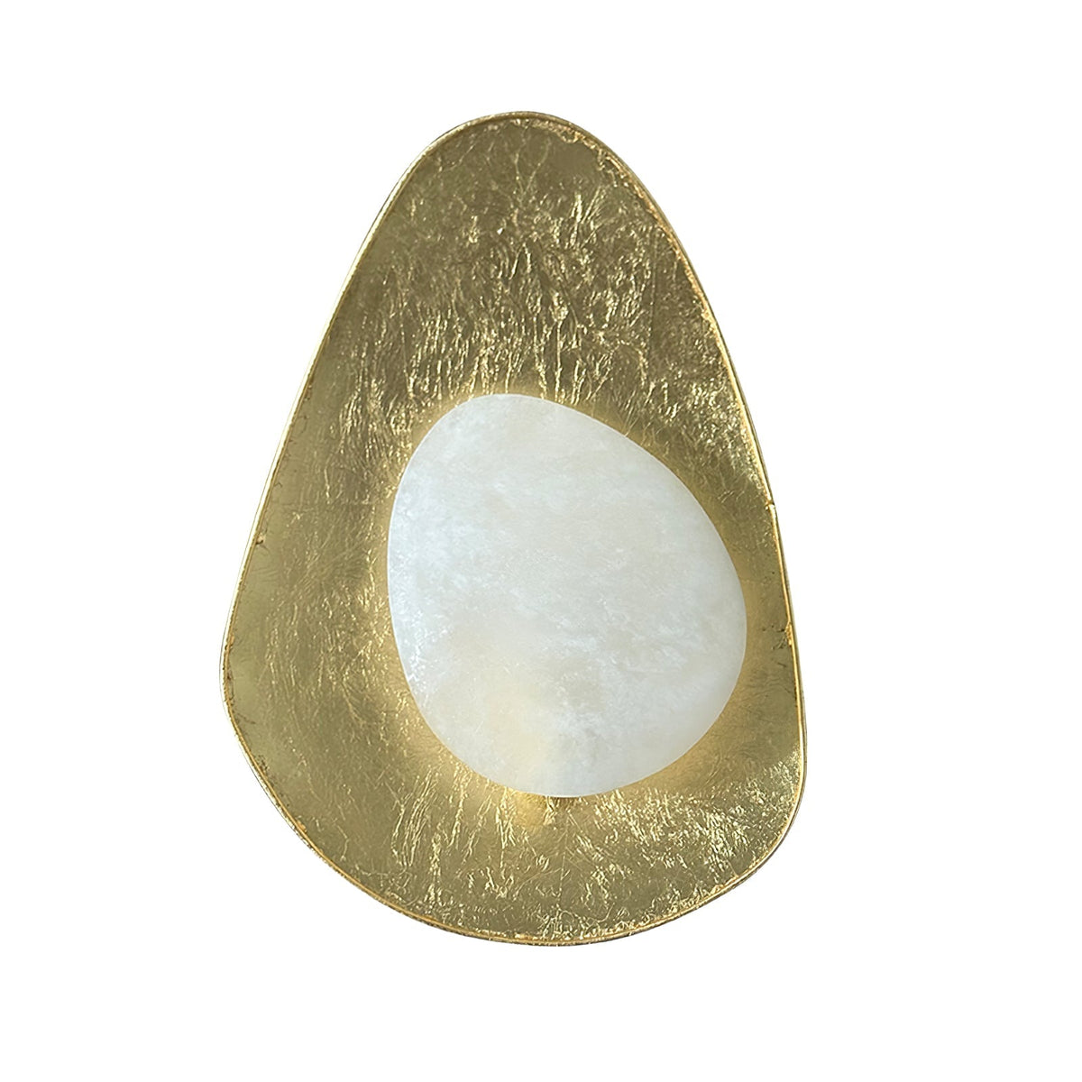 Tenbryn aplique de pared con difusor de alabastro y acabado dorado