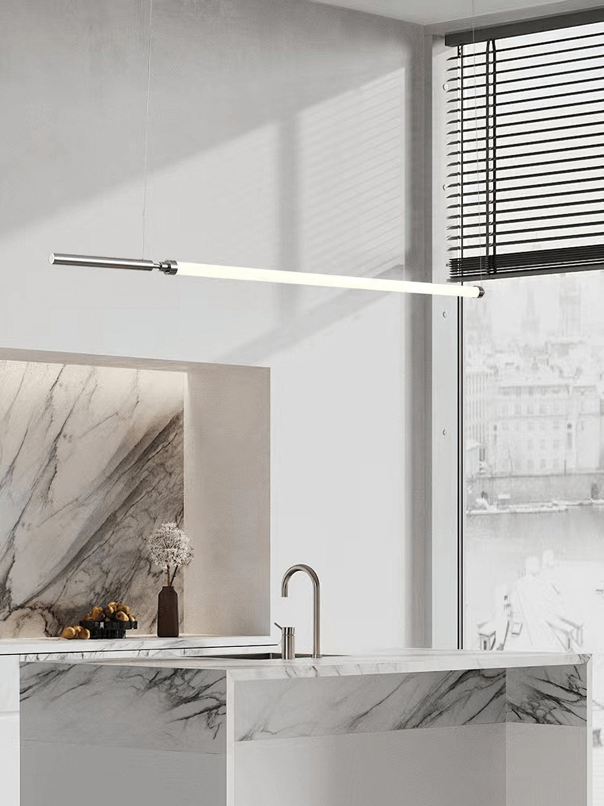 Ollaeos lámpara colgante moderna minimalista de vidrio