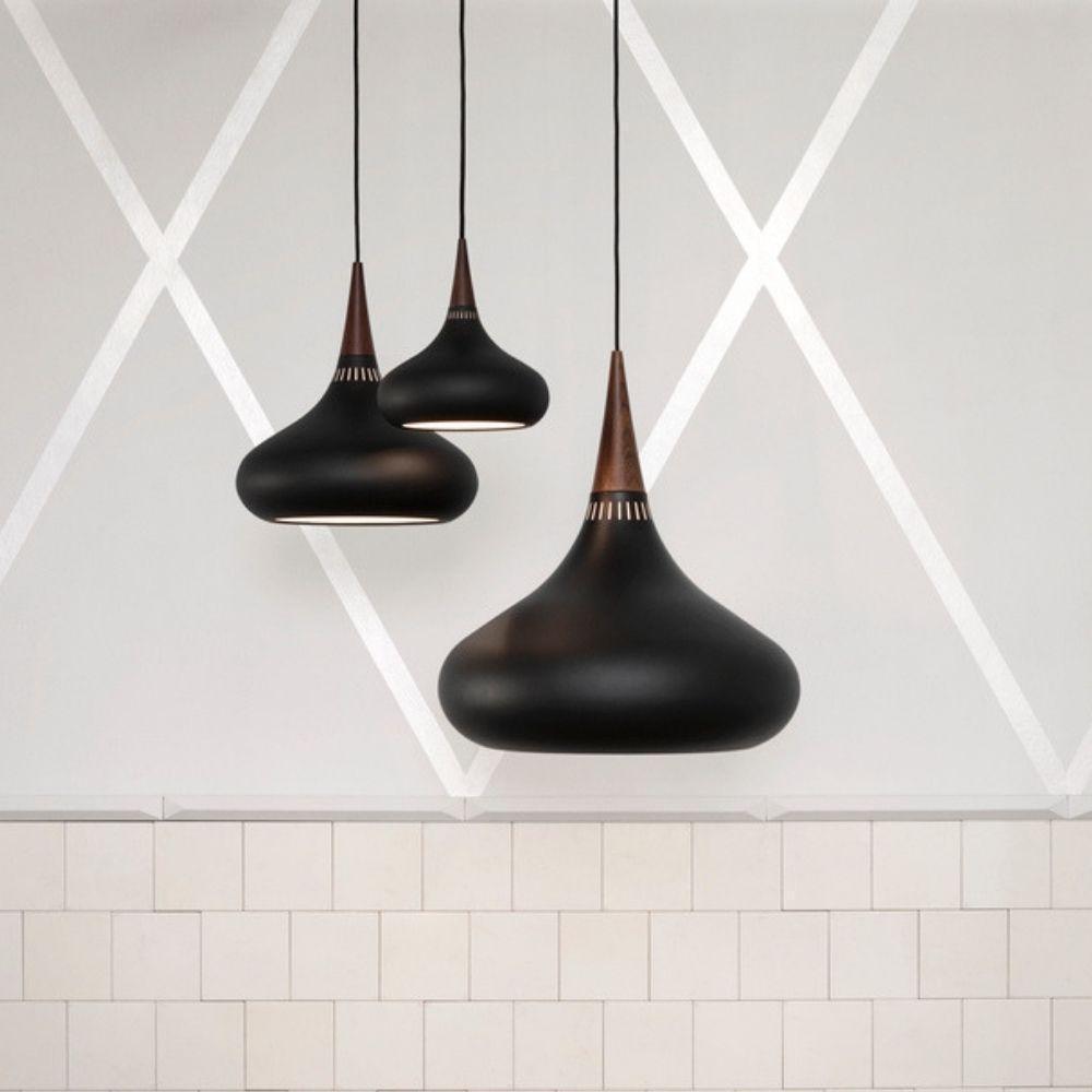 Aelorn lámpara colgante de aluminio y madera industrial