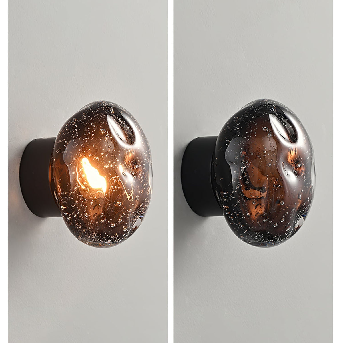 Eiririelle aplique de pared de lujo con vidrio