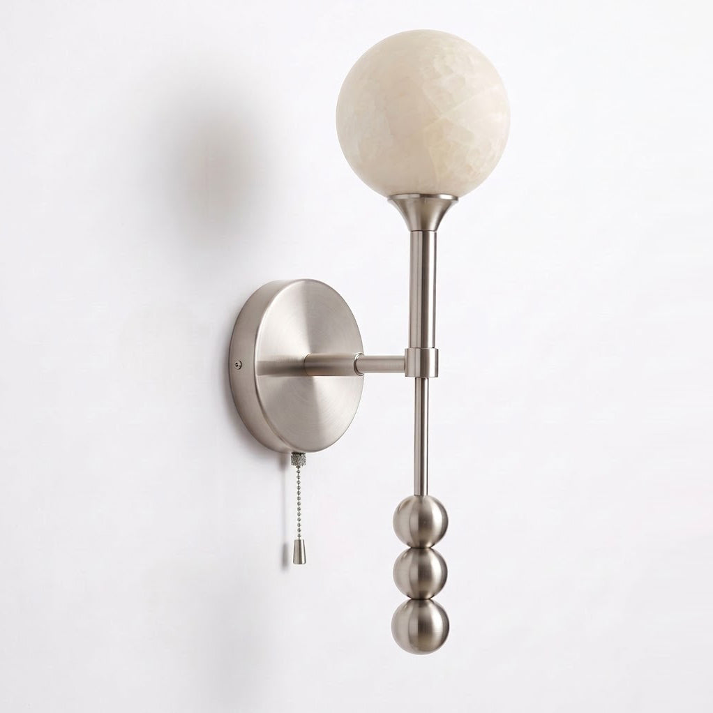 Aplique de pared de alabastro Valemont