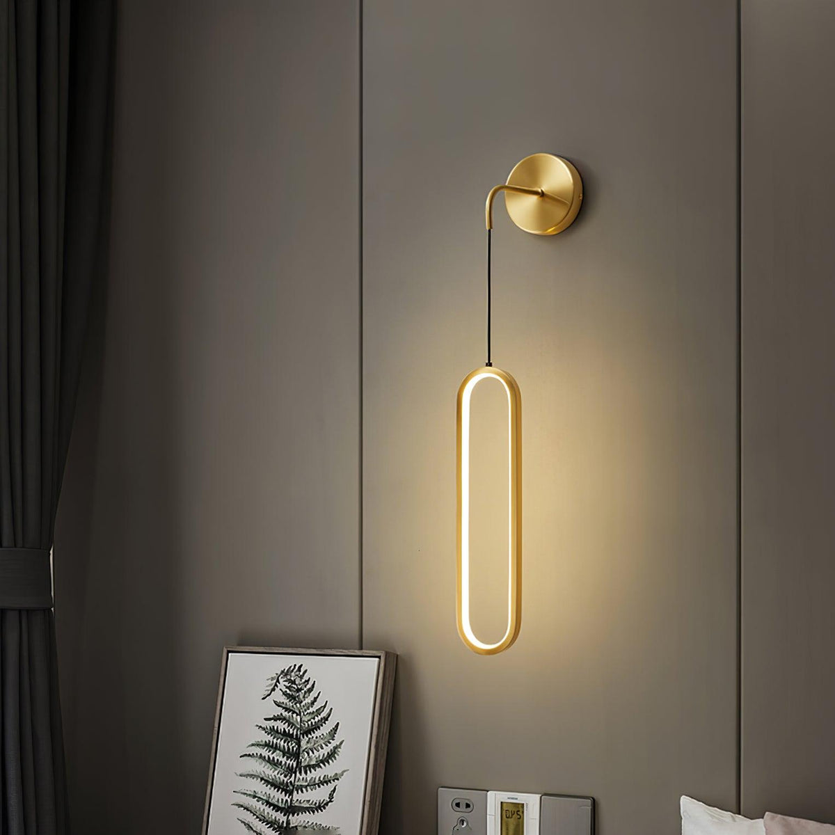 Solisenne aplique de pared LED de latón