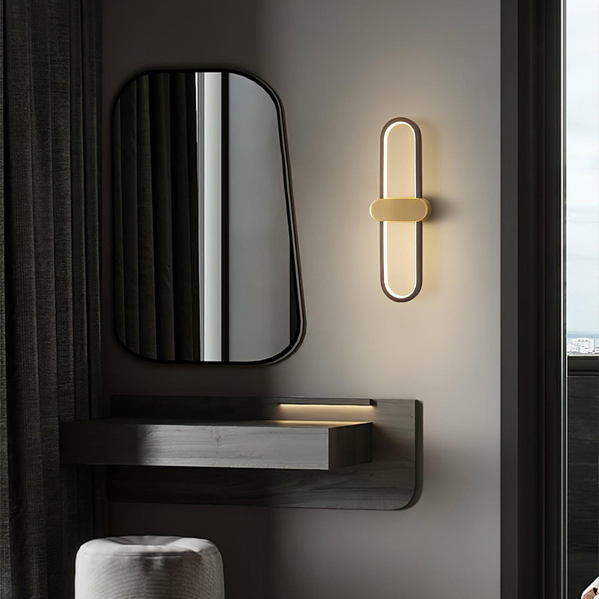 Avelon aplique de pared oval LED