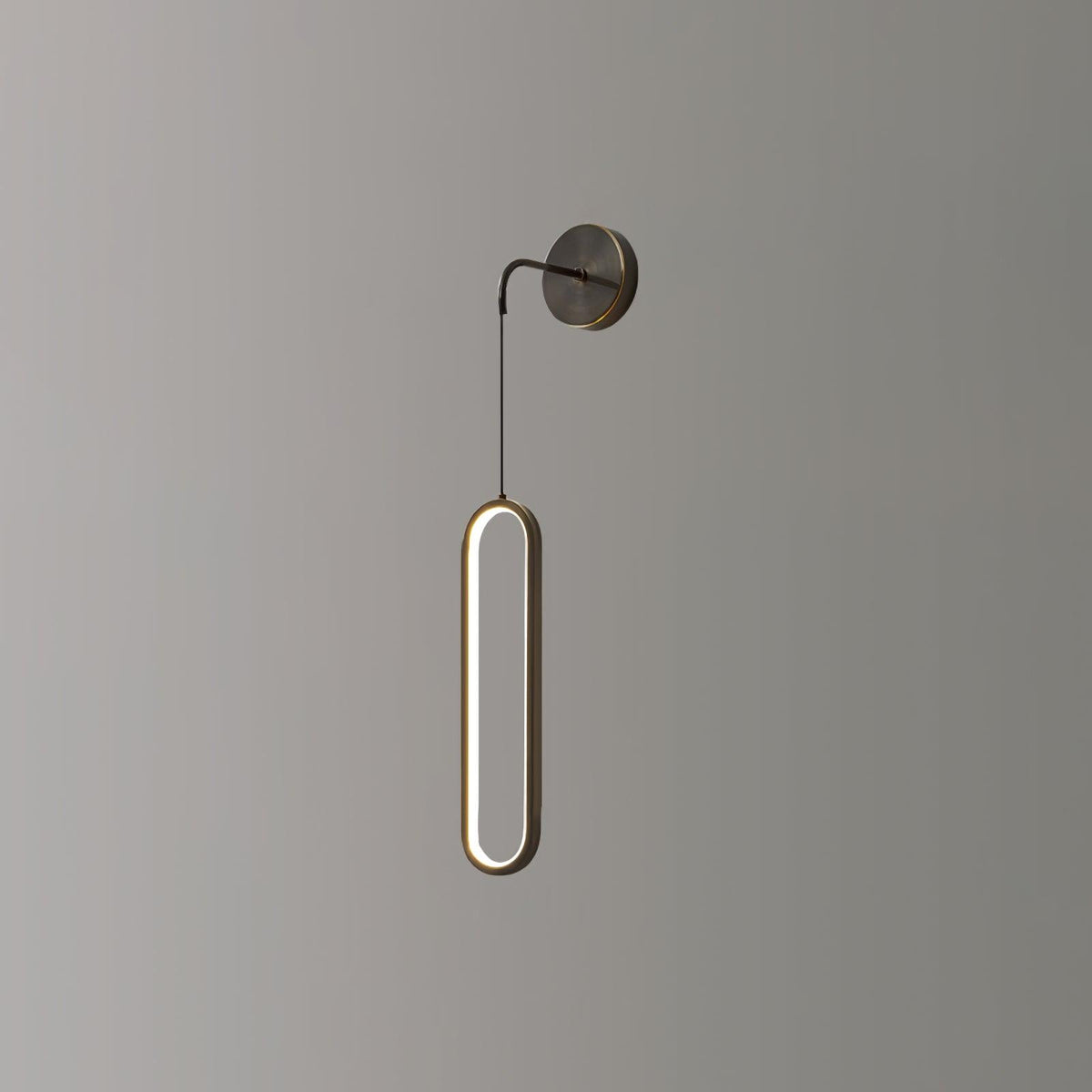 Solisenne aplique de pared LED de latón