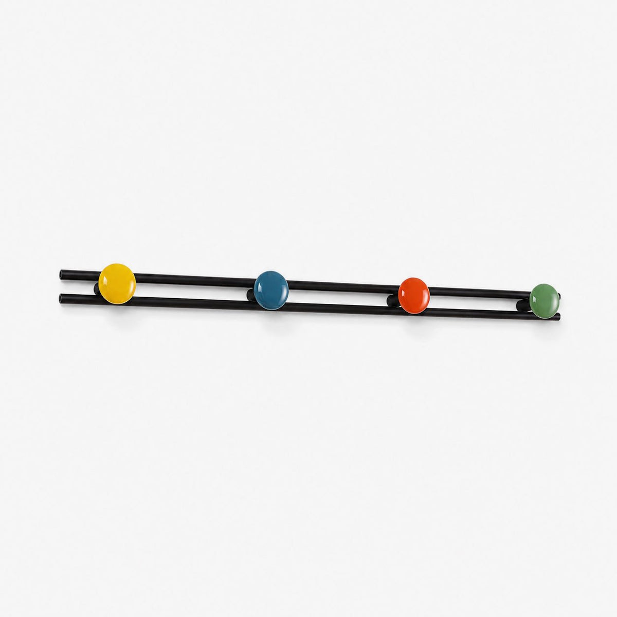 Pallini Perchero de pared con pomos de cerámica