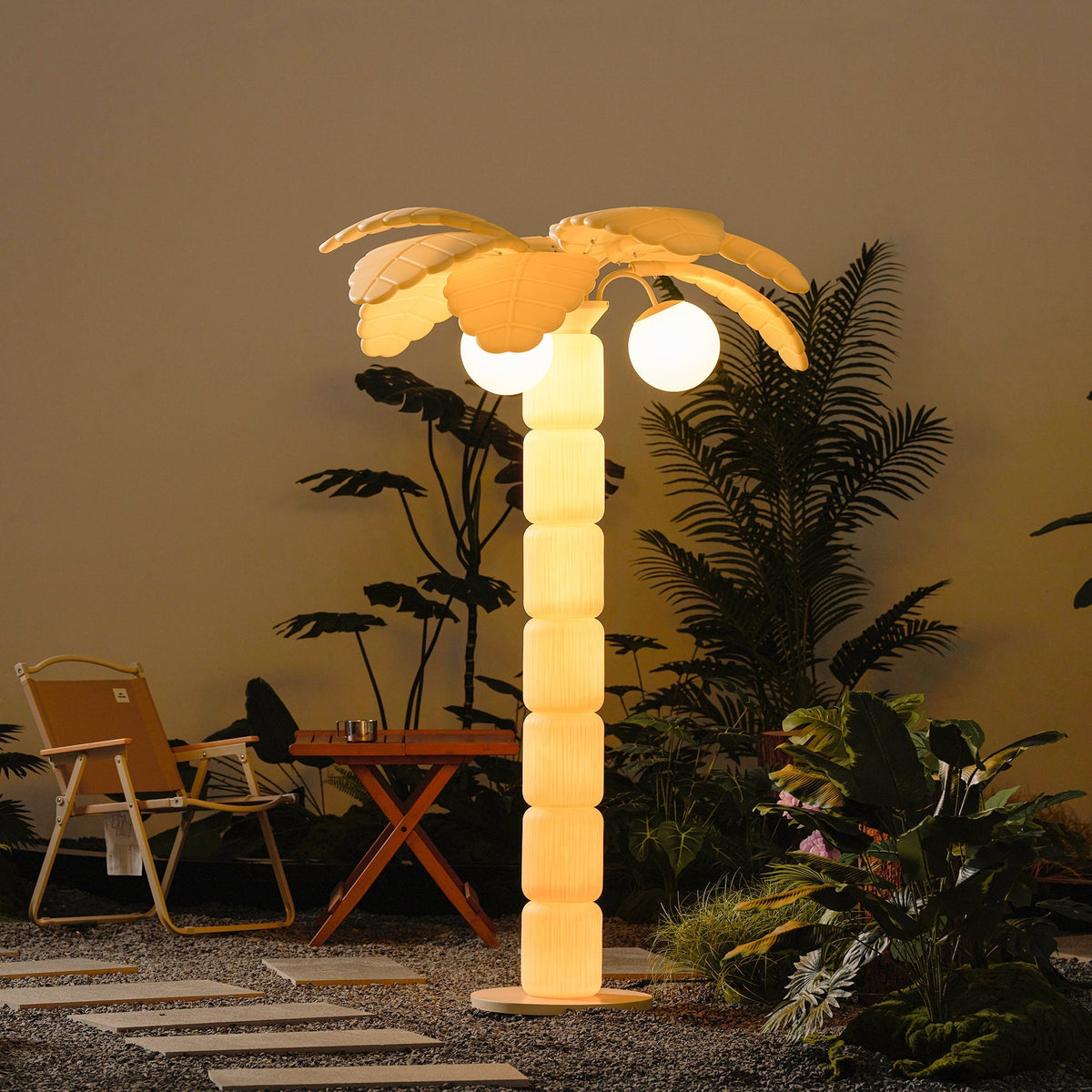 Palmera lámpara de pie Beach exterior