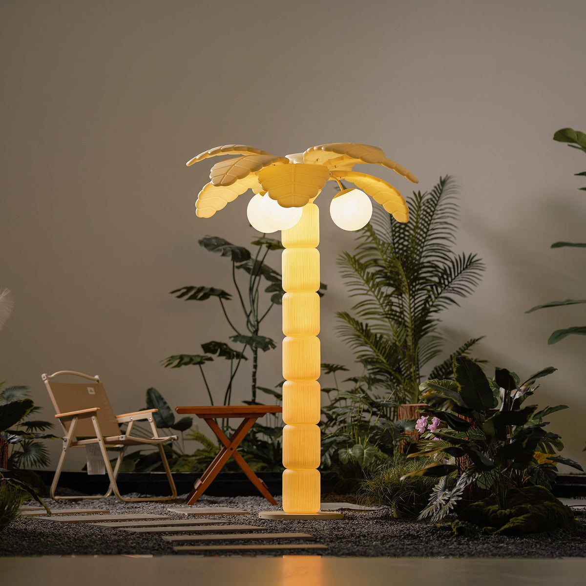 Palmera lámpara de pie Beach exterior