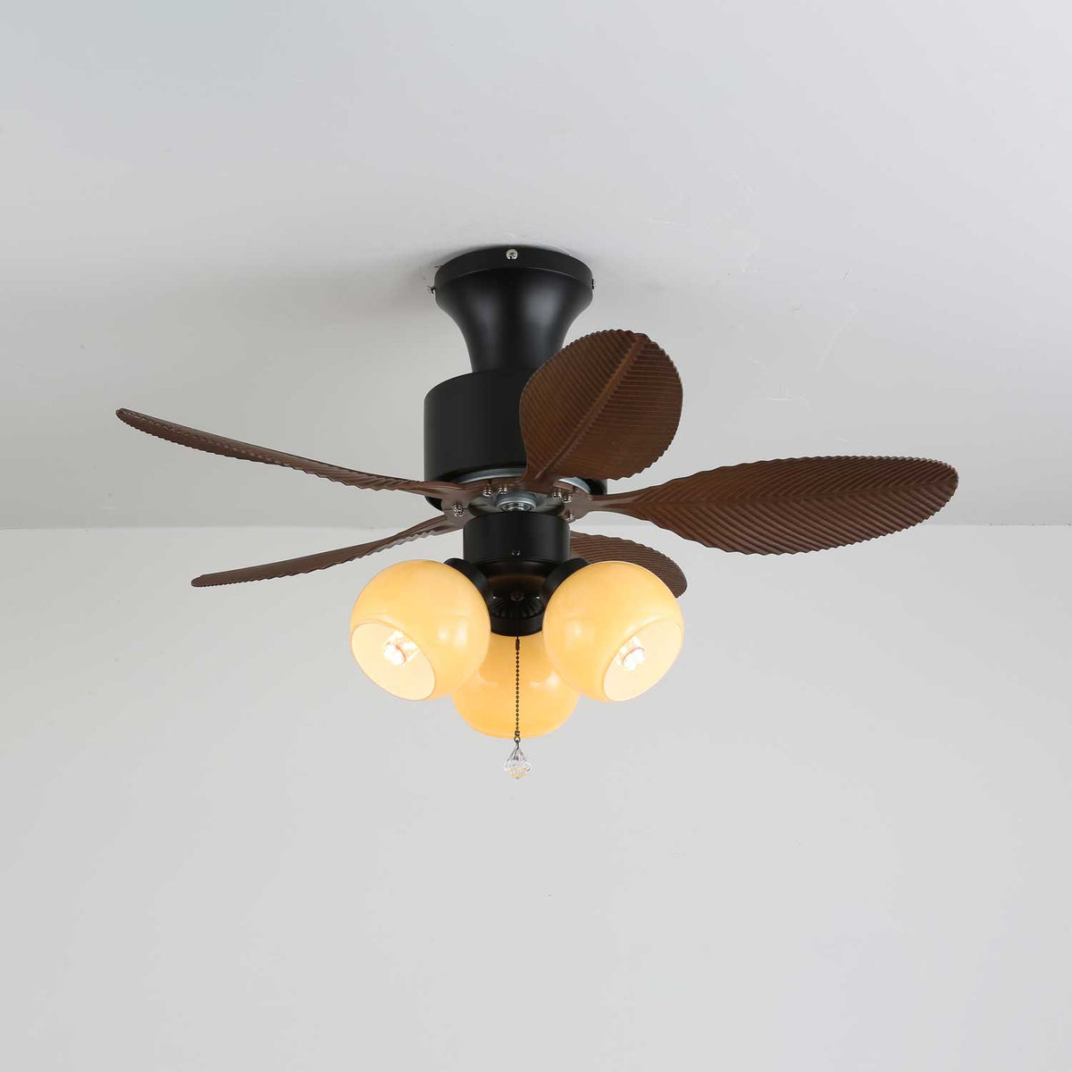 Althea ventilador de techo con luz Vintage de madera