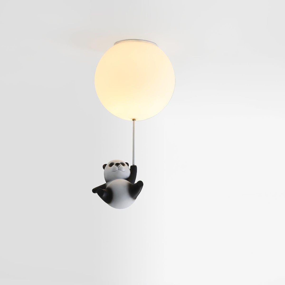 Yrath lámpara de techo elegancia Panda de vidrio