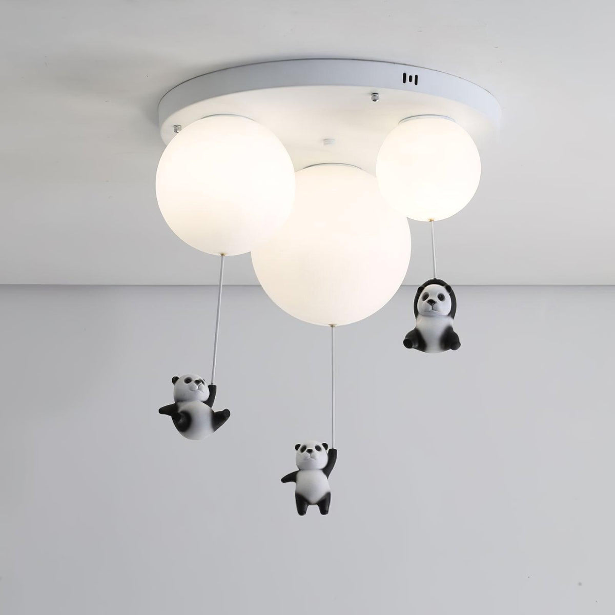 Yrath lámpara de techo elegancia Panda de vidrio