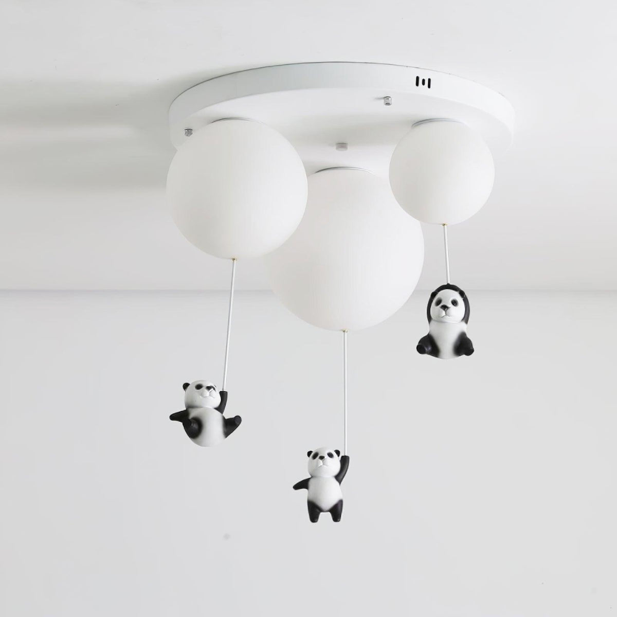 Yrath lámpara de techo elegancia Panda de vidrio