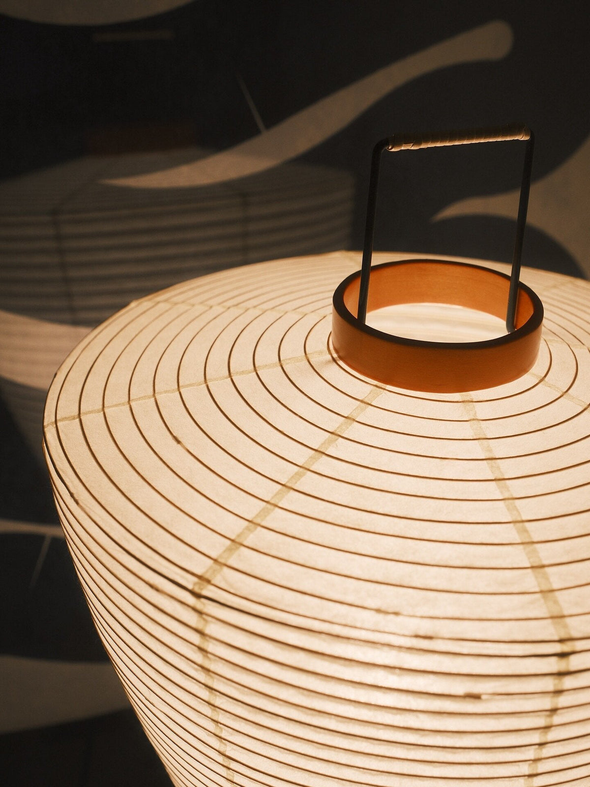 Marivelle lámpara de mesa de papel farol