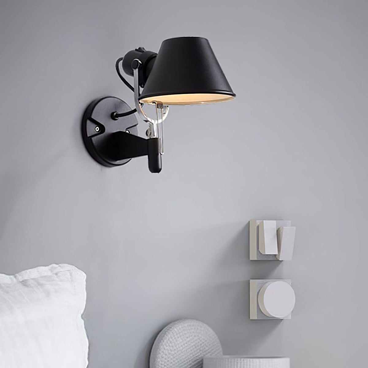 Nyliraris aplique de pared único vintage industrial