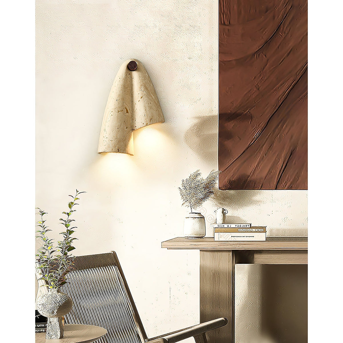 Seralaya aplique de pared travertino