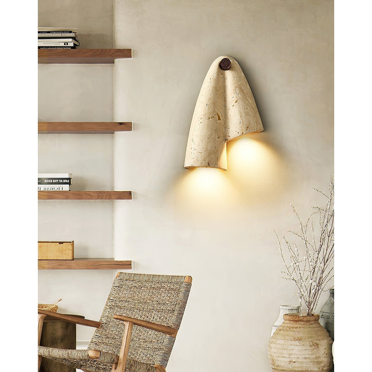 Seralaya aplique de pared travertino