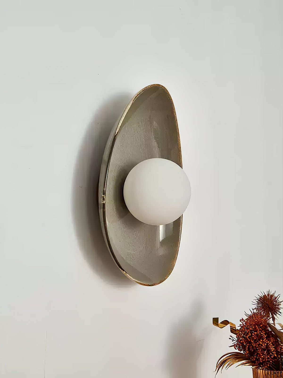 Ertalila aplique de pared elegancia Pebble Disc cerámica