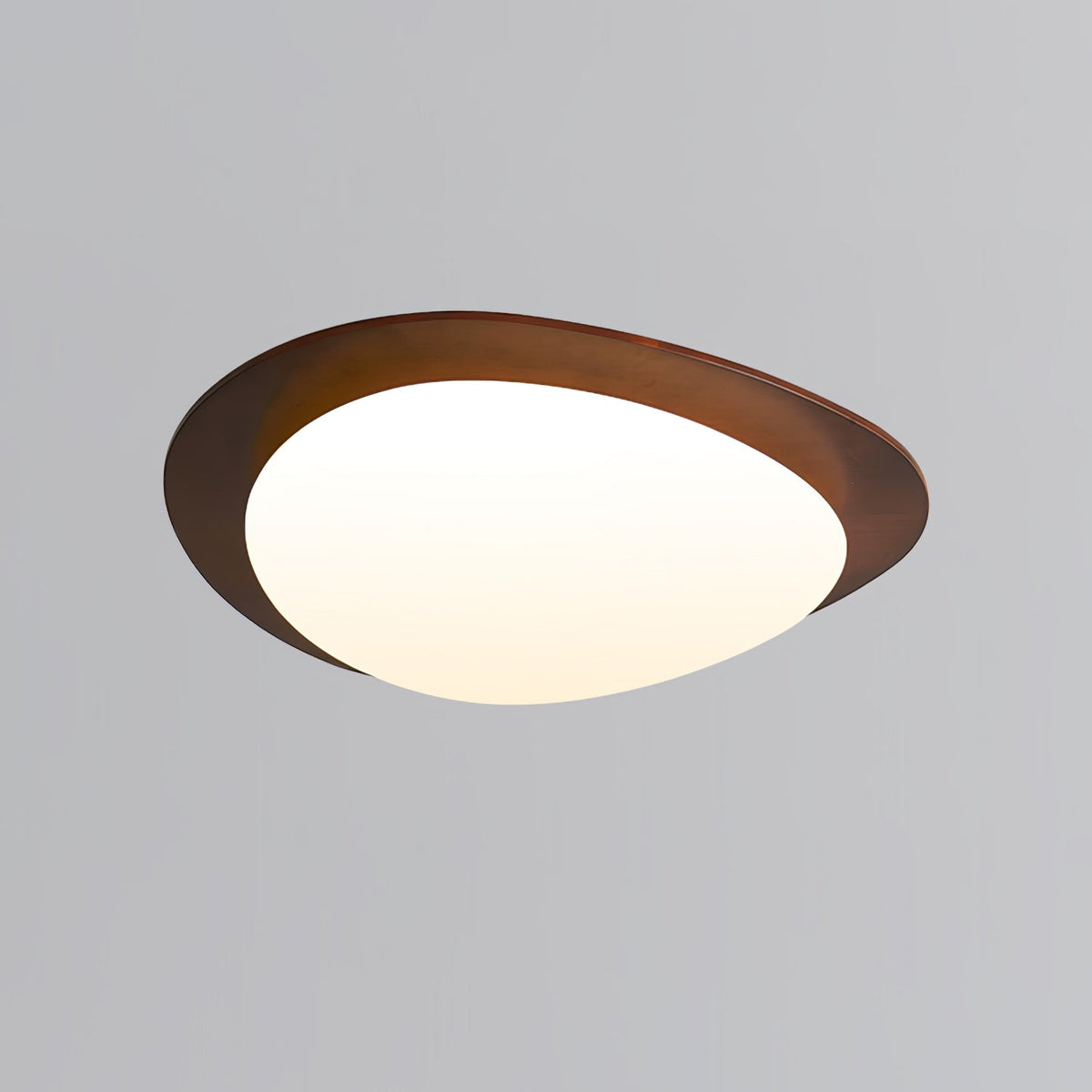 Evory lámpara de techo de madera de nogal Pebble