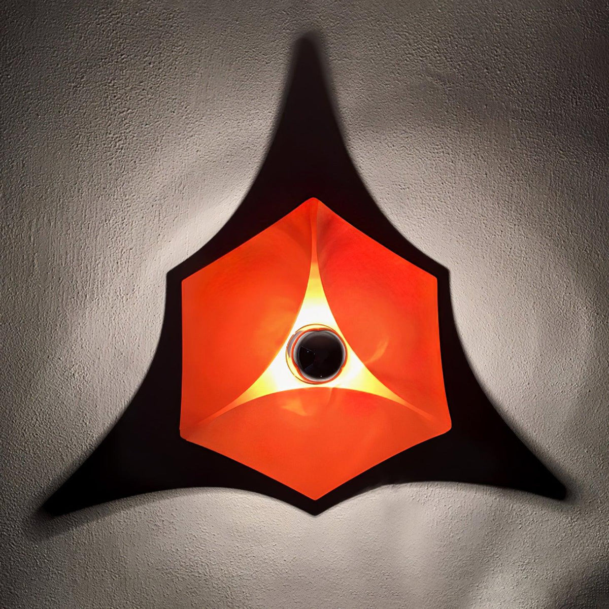 Linuira aplique de pared de tela geométrico