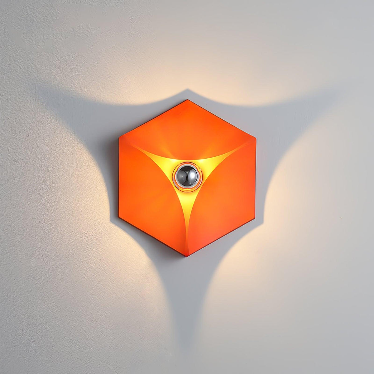Linuira aplique de pared de tela geométrico