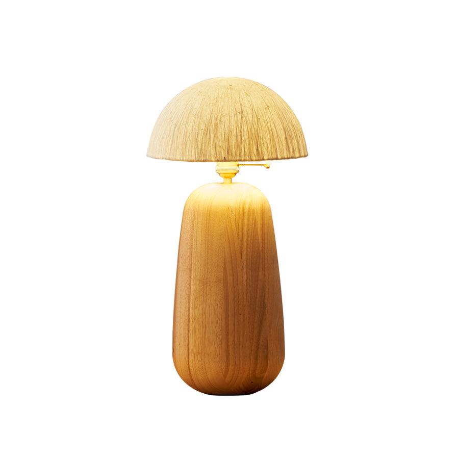 Elugan lámpara de mesa de madera orgánica