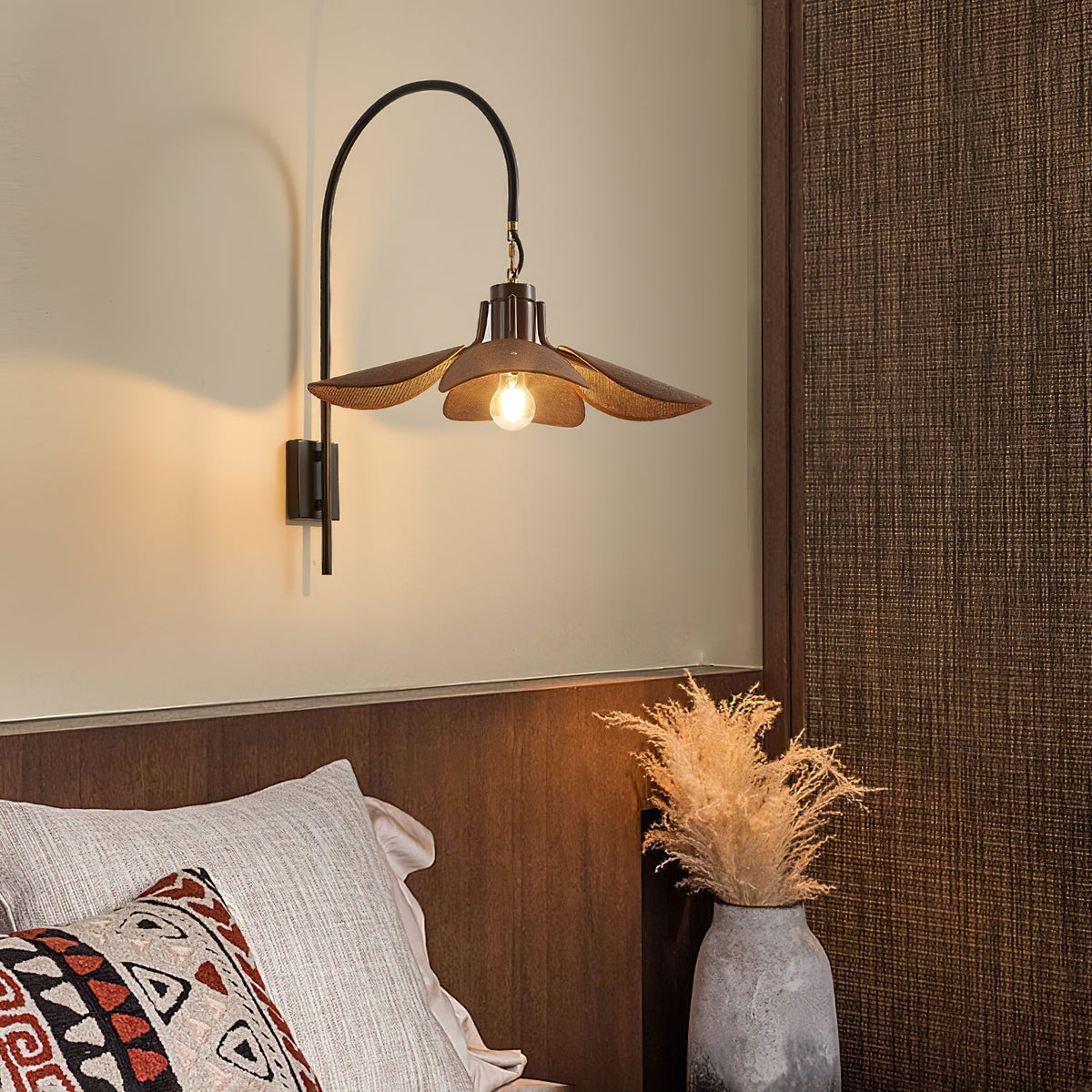 Visilis aplique de pared Premium nórdico con arte floral