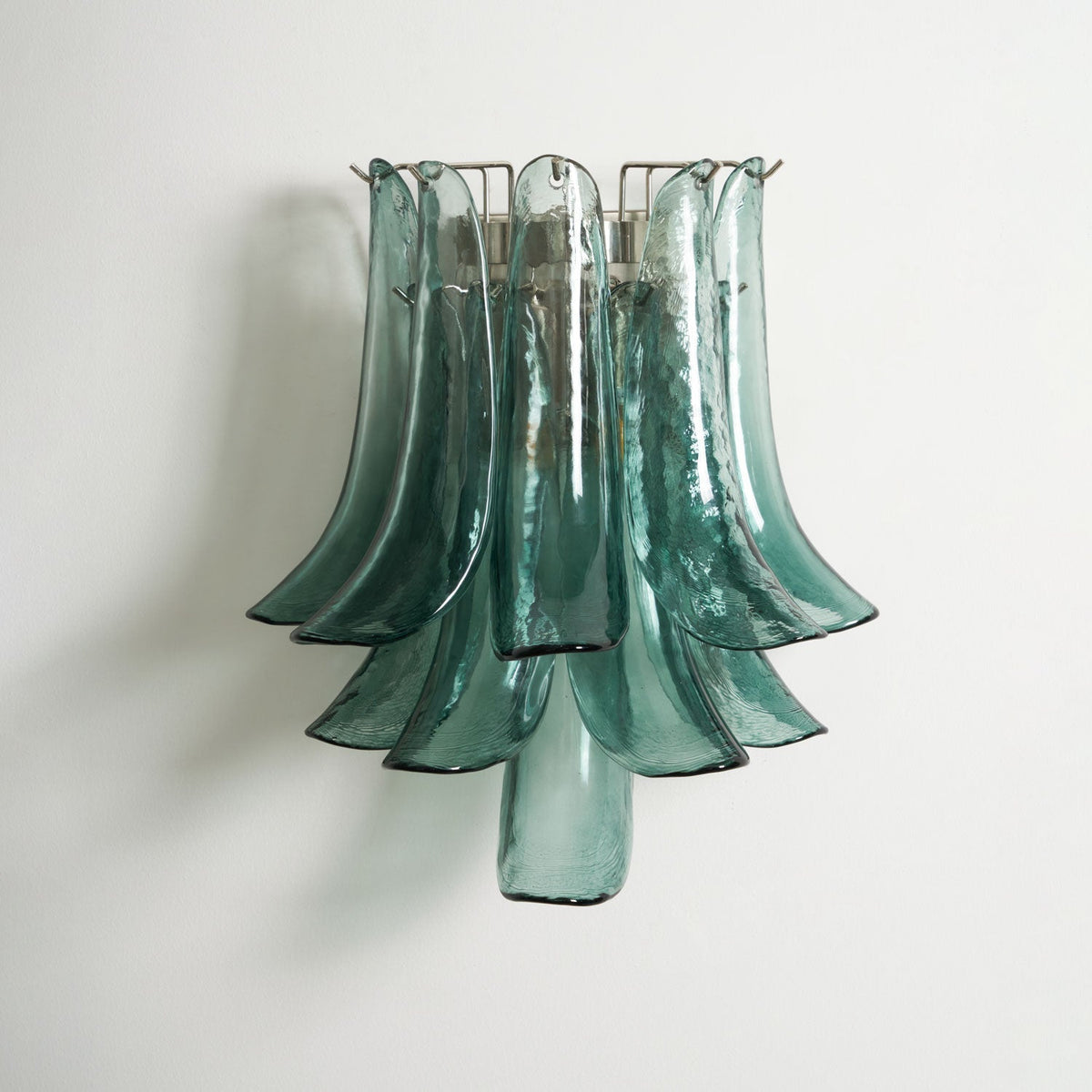 Eiraira aplique de pared con forma de pétalo de vidrio vintage artístico