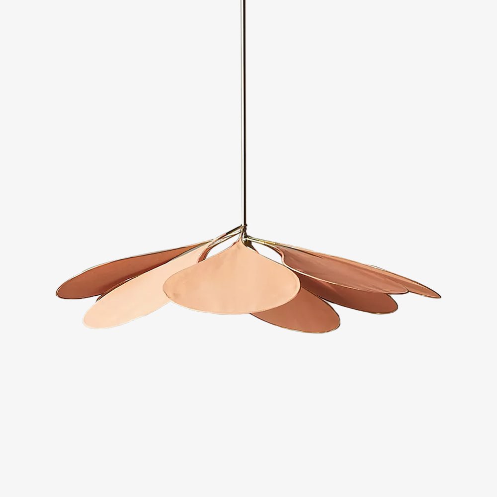Sothyn lámpara colgante con pantalla floral de tejido