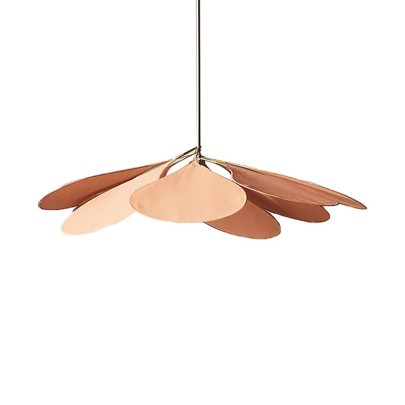 Sothyn lámpara colgante con pantalla floral de tejido
