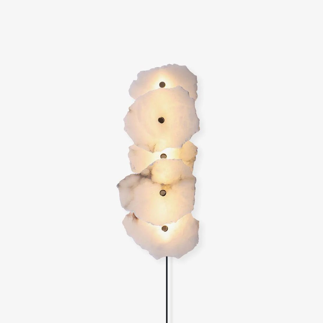 Nivarelia aplique de pared alabastro con enchufe enchufable