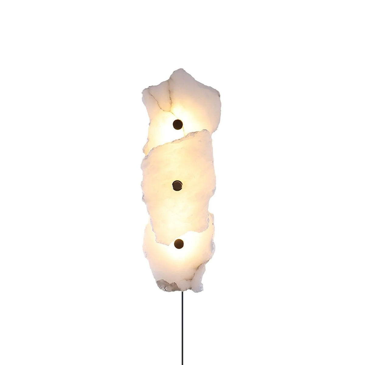 Nivarelia aplique de pared alabastro con enchufe enchufable