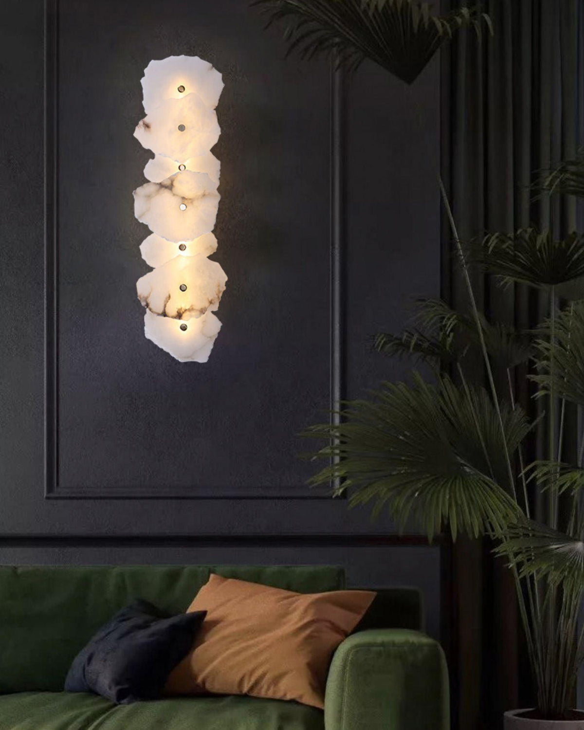Alaeila aplique de pared Floral Cluster alabastro