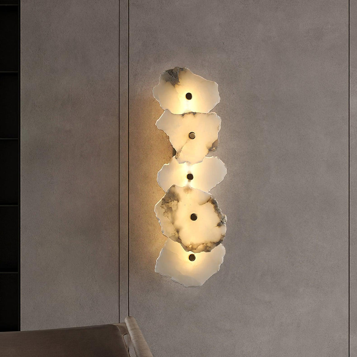 Ritta Lámpara de Pared Flor de Alabastro