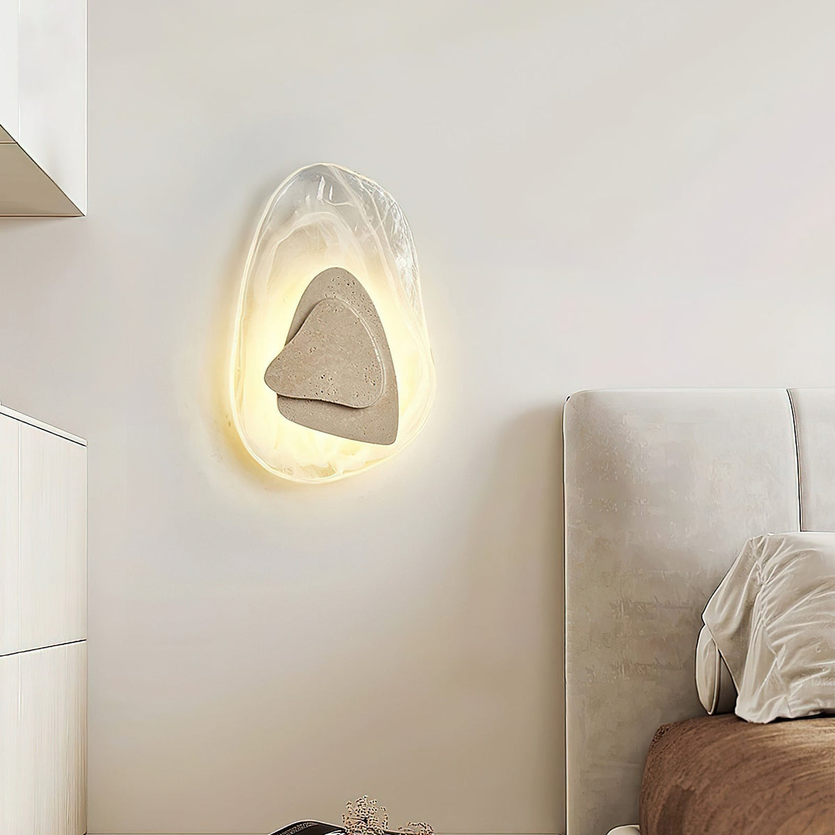 Zenorarae Cristal Travertino Apliques de pared