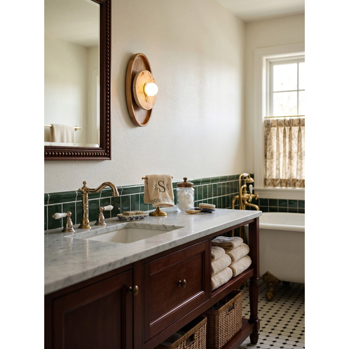 Lumenhart aplique de pared travertino