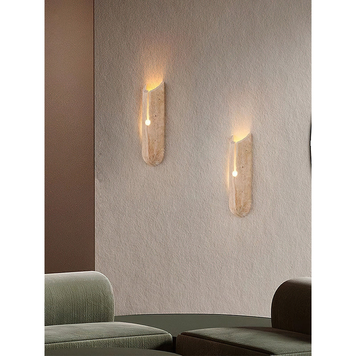 Olnorila aplique de pared travertino