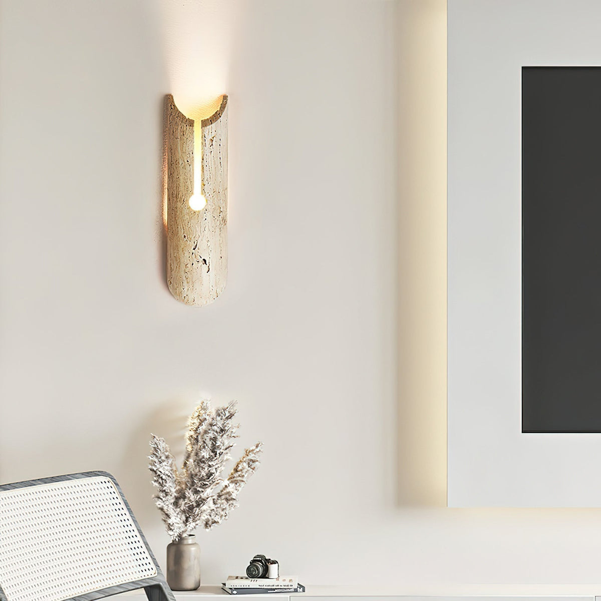 Olnorila aplique de pared travertino