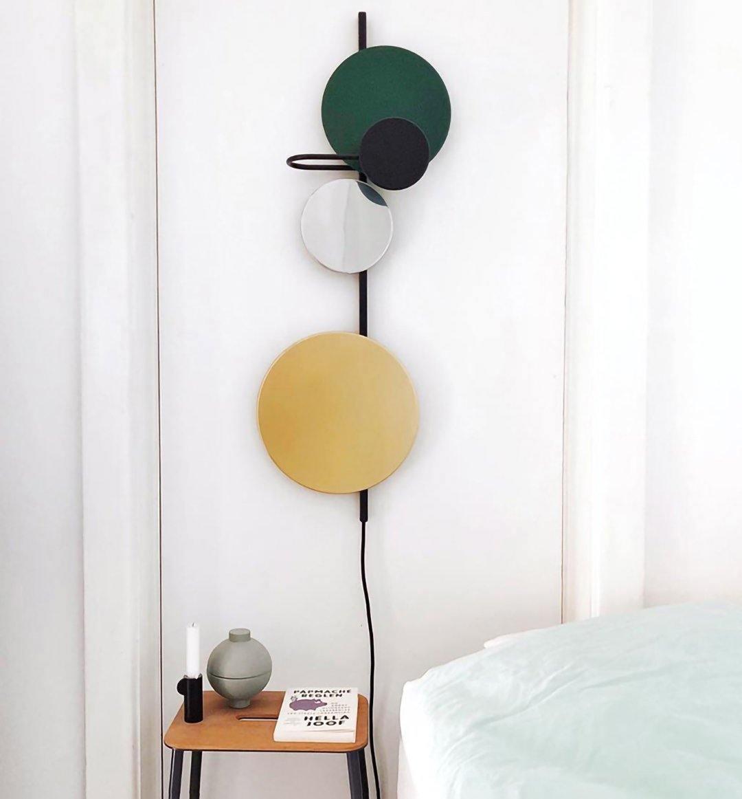 Mirq aplique de pared con discos artísticos magnéticos