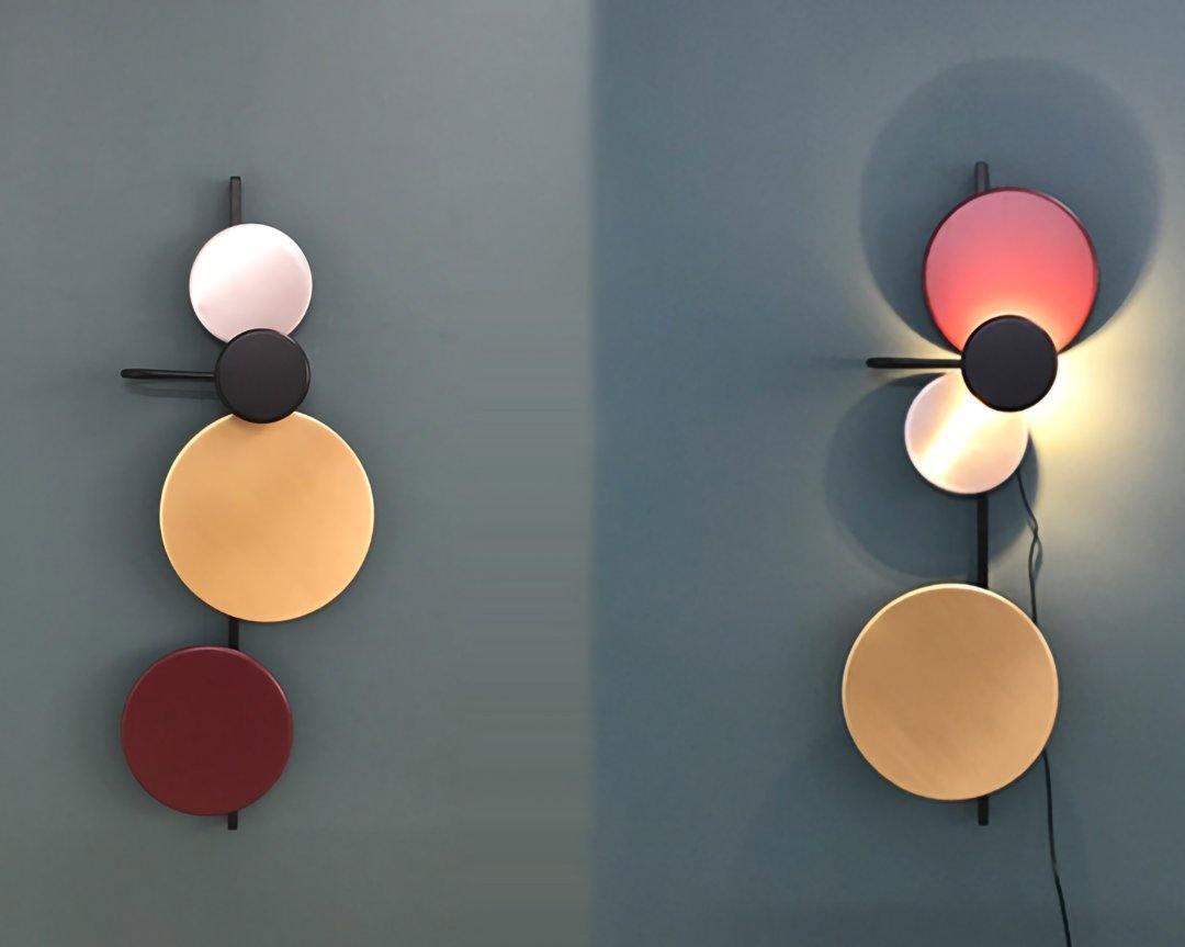 Mirq aplique de pared con discos artísticos magnéticos