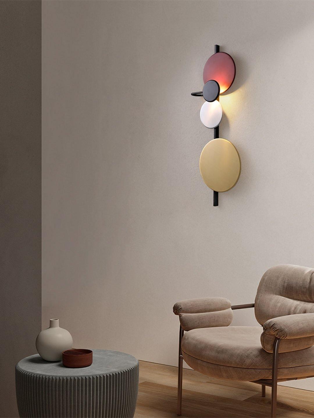 Mirq aplique de pared con discos artísticos magnéticos