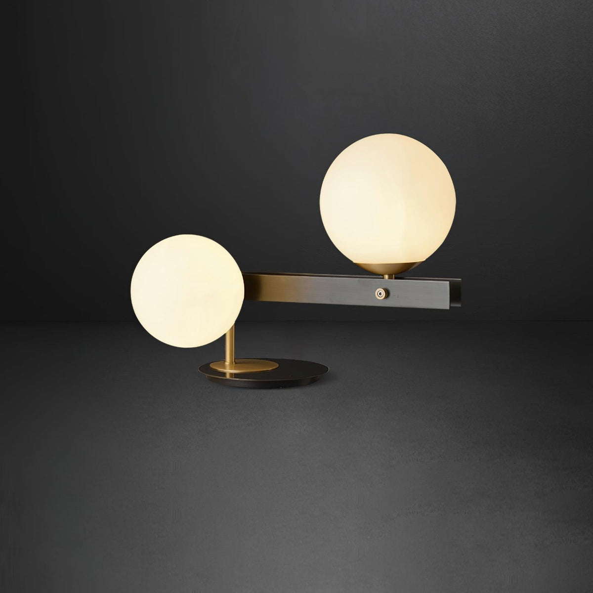 Veloella lámpara de mesa contemporánea de vidrio