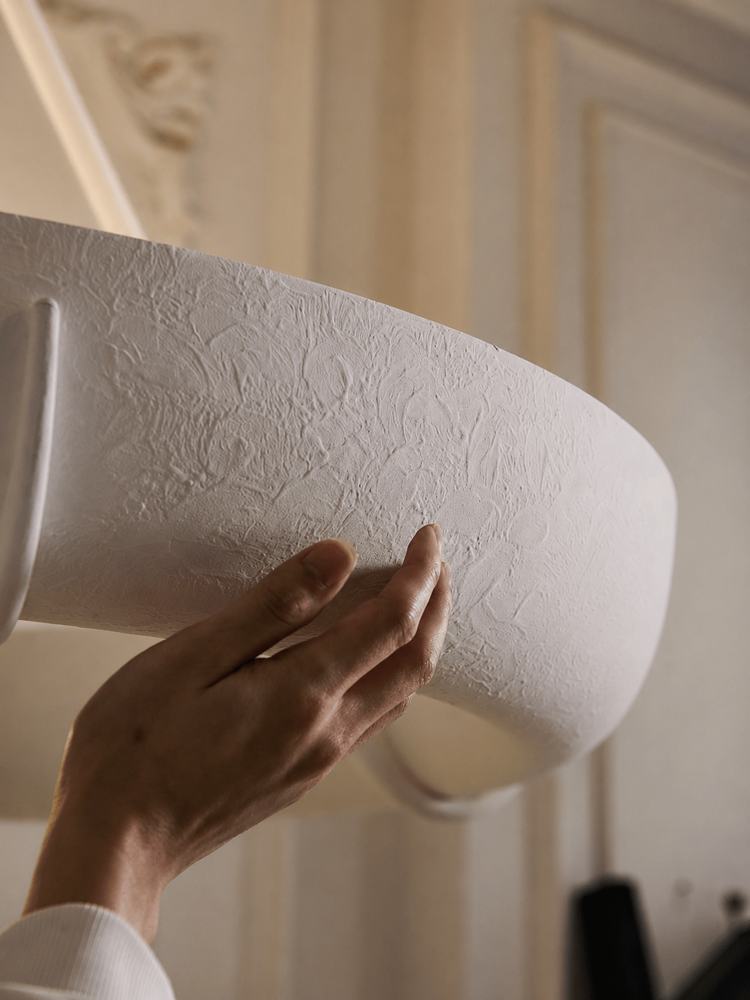 Plaster lámpara de araña tambor