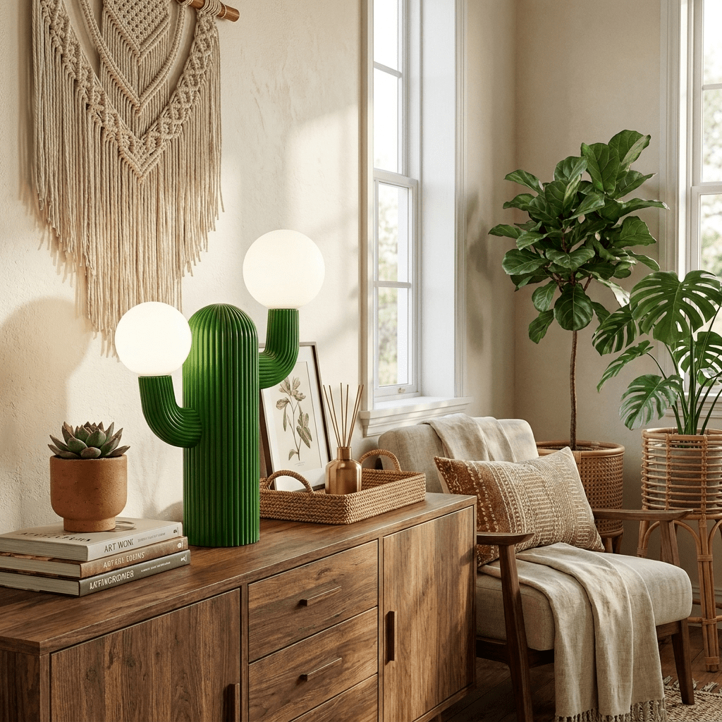 Lazlo lámpara de mesa Cactus