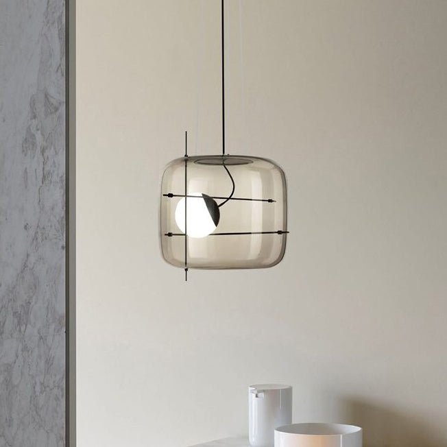 Ivex lámpara colgante contemporánea de vidrio