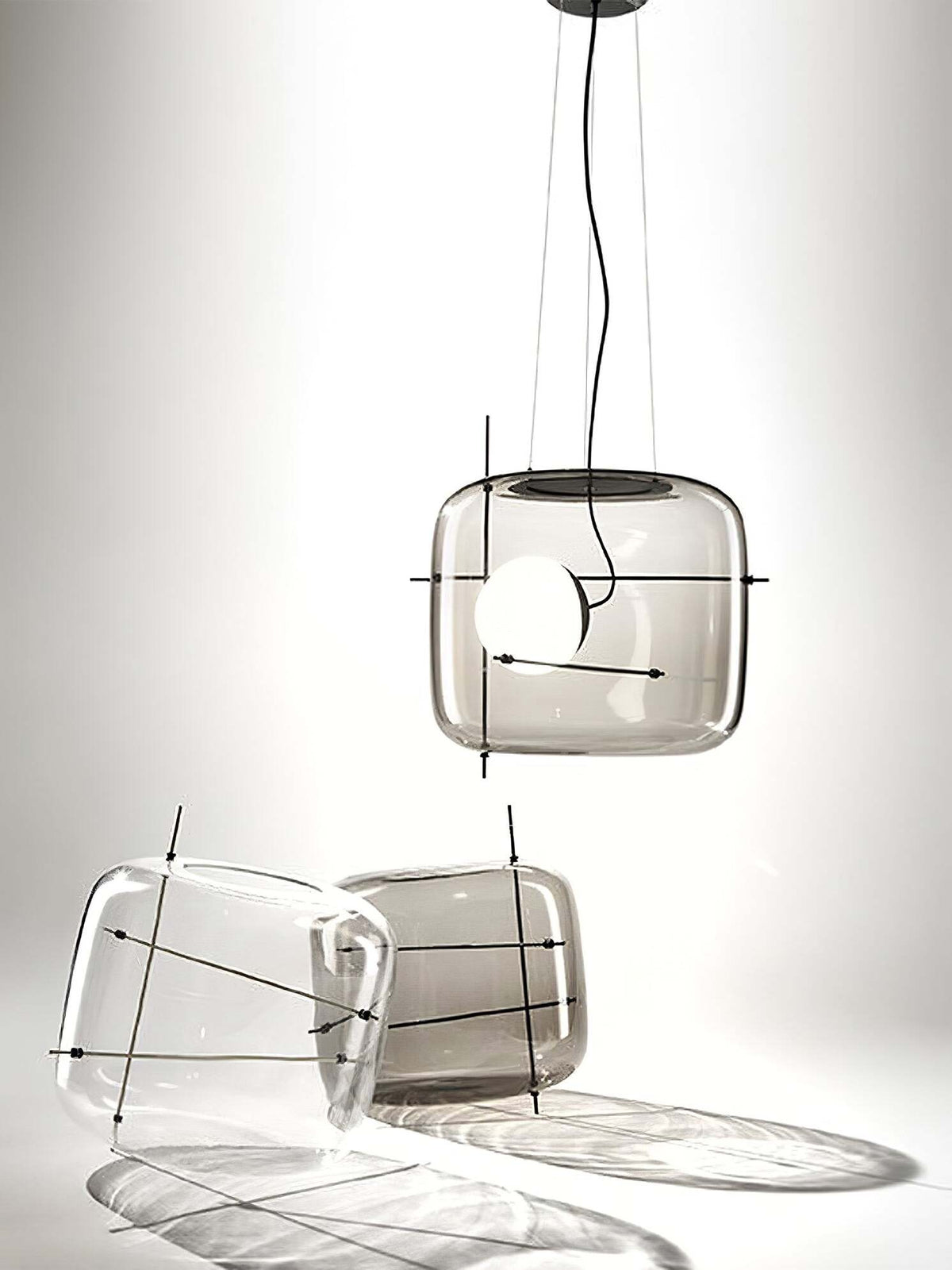 Ivex lámpara colgante contemporánea de vidrio