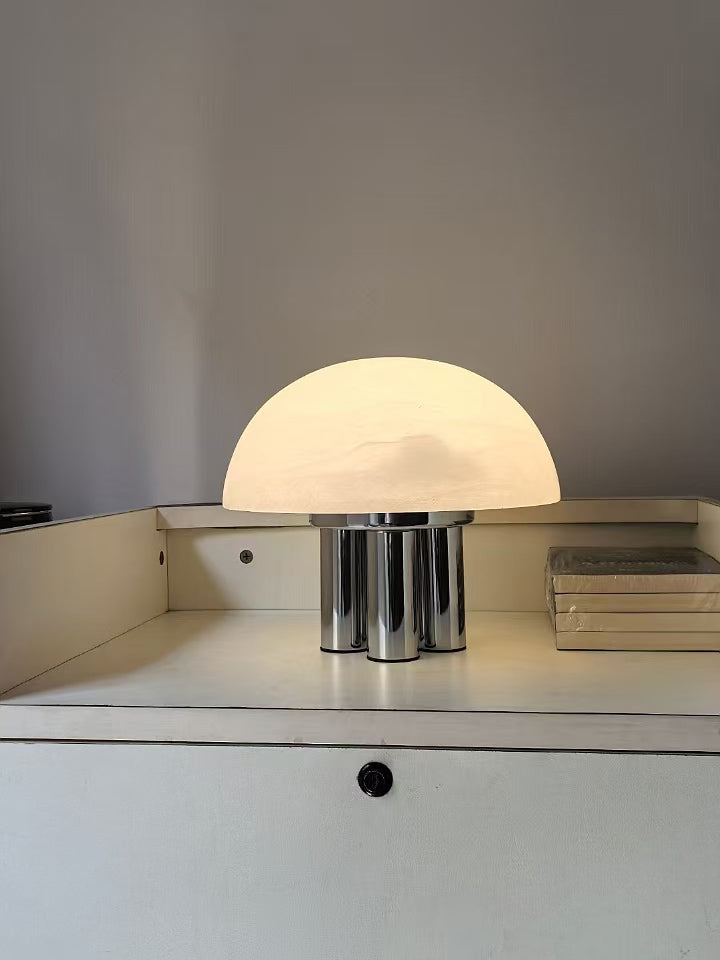 Turbiny lámpara de mesa de alabastro