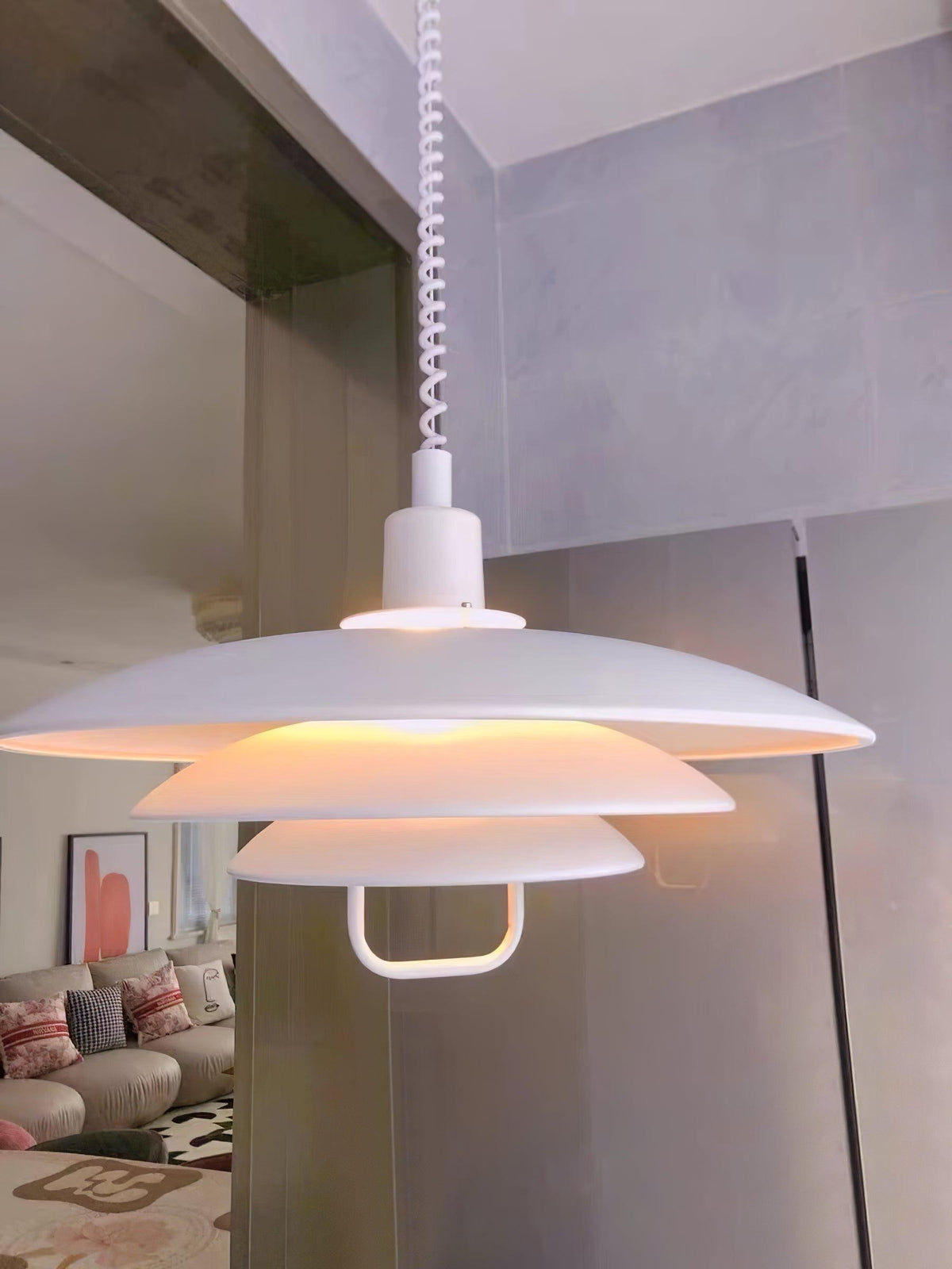 Divor lámpara colgante de aluminio glam